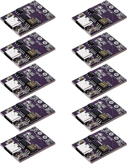 10 Stuks Power Supply Trigger Module voor USB-C: Ondersteunt 5V, 9V, 12V, 15V, 20V, DC Spoof, Snelle Oplader, Polling Detector en Notebook Voeding Veranderbord