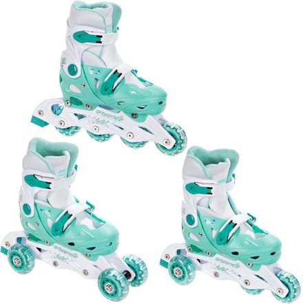 Verstelbare Kinder Inline Skates 3-in-1 Triskates (Mint)