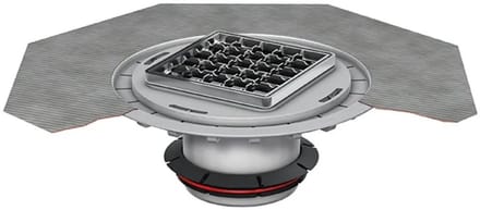 ACO Opzetstuk AV-Selecta 150x150/L15 Kst/antislip/rooster V2A/los ingelegd, 9579.60.97