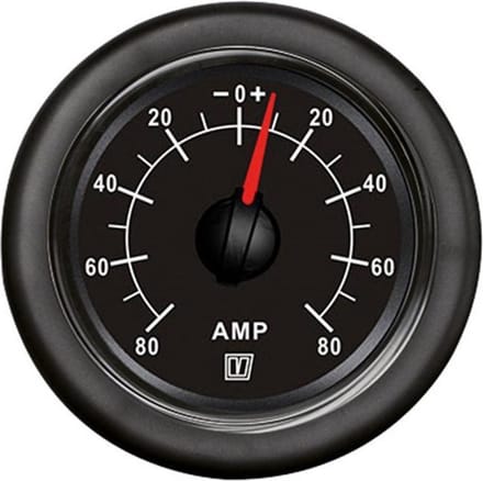 Vetus Ampèremeter 150a 12-24v Zwart 52 mm