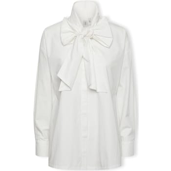 Blouse Y.a.s YAS Sigga Shirt L/S - Star White