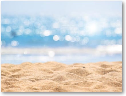 Zeegezicht - Abstract Beach / Strand - 40x30 Canvas Liggend - Landschap - Natuur