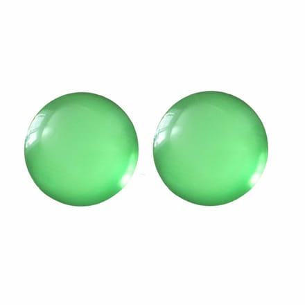 Clip Oorbellen- Fel groen- 2 cm