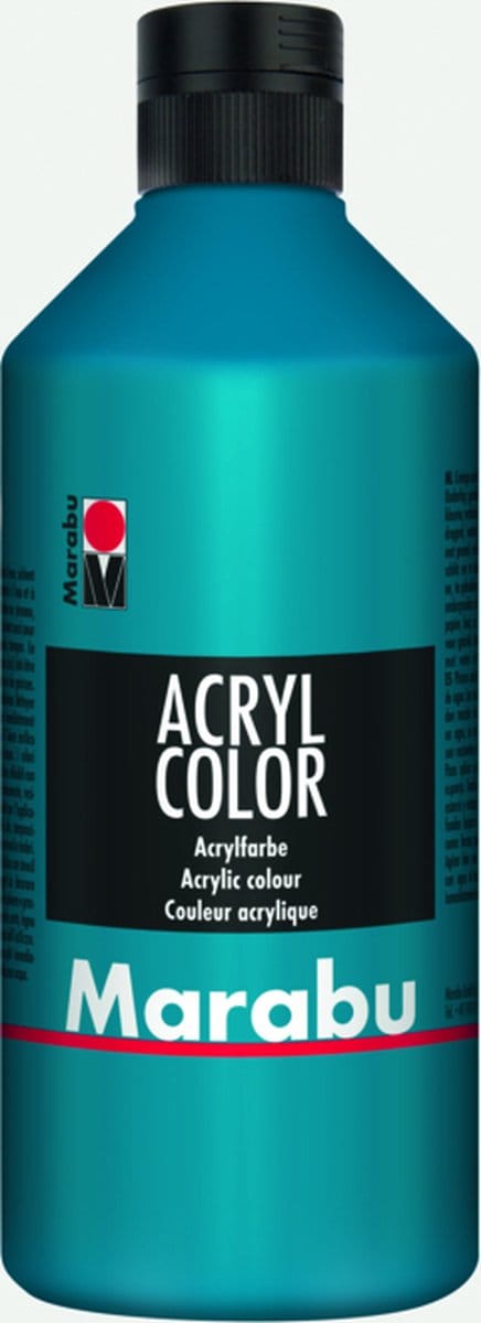 Marabu 12010075056 acrielverf 500 ml Cyaan Koker