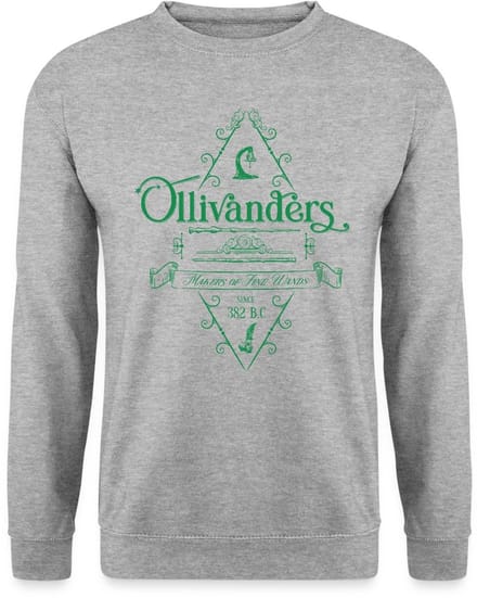 Harry Potter Olivanders Winkel Groen Logo Sweater Heren