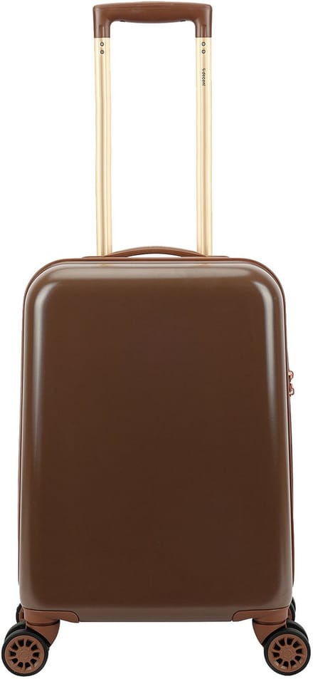 Decent Retro Cabin Trolley 55 dark brown