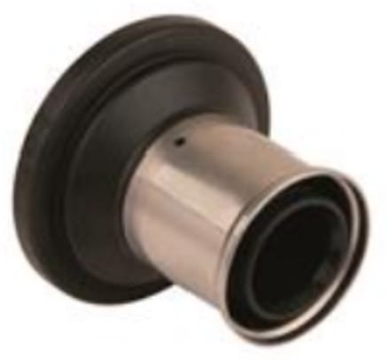 Henco Super Size Rechte Persverloopkoppeling - 75 mm x 63 mm - Kunststof PVDF met RVS Hulzen - Model 8HNA-PK63