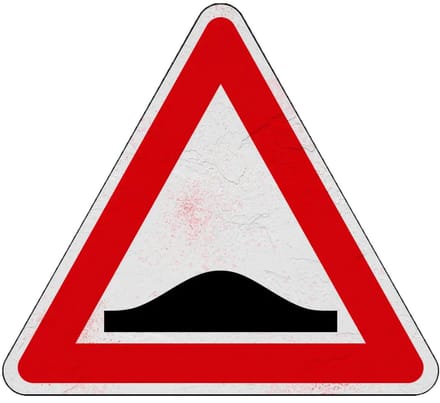 Pas op drempel bord - J38 | Sign Again materiaal | 20 cm