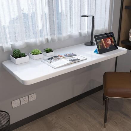 Opvouwbaar Wandbureau - Klaptafel Bureau - Ruimte Besparen - Veelzijdig Gebruik - Compact Ontwerp - Houtkleur