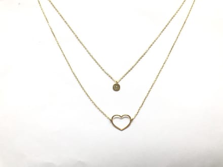Collier heart en zirkonia