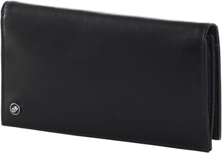 MANDARINA DUCK Leren Kaarthoes Downtown Bifold Wallet Black Zwart
