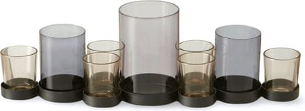 Luxe Waxinelichthouder Zwart Eettafel