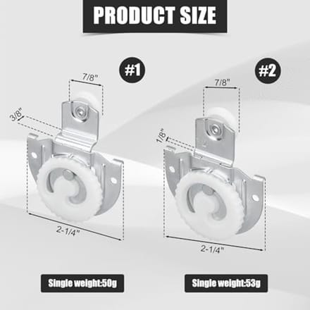 Schuifdeurkastdeurrollerset - Flexibele en Soepele Vervangingswielen voor Schuifdeuren