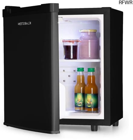 RFWR® Ruimtebesparende Mini Koelkast voor Snacks en Drankjes - Geruisloos, 30 Liter, Traploos Instelbare Temperatuur