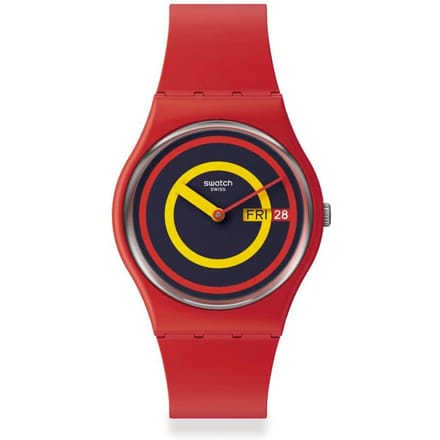 Swatch Concentric Red De Januari Collectie Horloge, SO28R702, Rood red