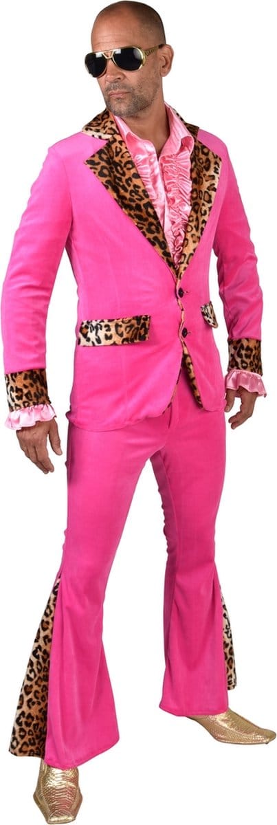 Pimp Kostuum Pink Nick Premium - Maat L