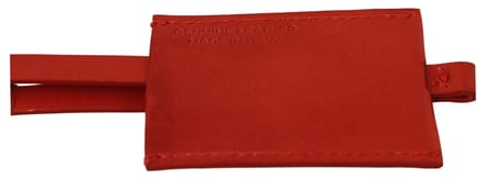 Kostuum Nationaal Red Leather Branded Logo Keyring Men's Keychain