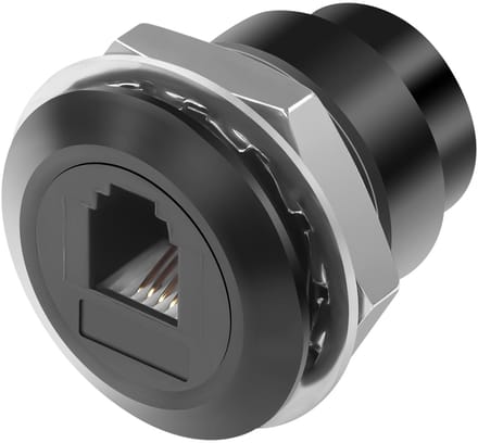 QIANRENON RJ9 Phone Socket Adapter 4P4C Vrouwelijk voor Telefoonverbinding