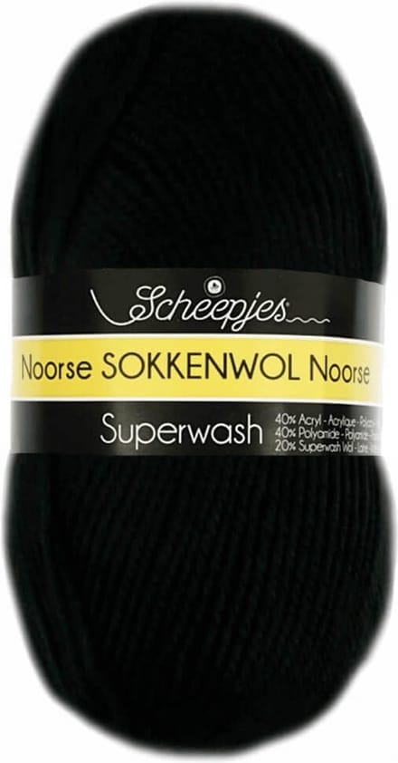 Scheepjes Noorse Wol Markoma 100g - 6860 Zwart