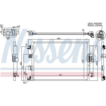 Condensator, airconditioning NISSENS 940463