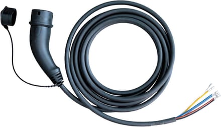 Oplaadkabel Elektrisch Voertuig - Reservekabel Auto - Thuis Opladen - Type 2 Connector - 75 Meter - Zwart