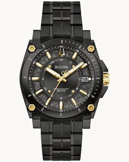 Bulova Precisionist Icon 98B408 Horloge - Staal - Zwart - Ø 40 mm