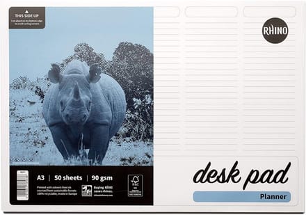 A3 Bureauonderlegger met 5 Kolommen Planner en Notitieblok Papier
