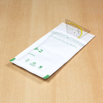 Raadhuis luchtkussenenvelop - 140x225mm - B12 - met plakstrip - wit - 200 stuks