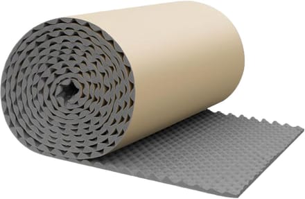 Akoestische panelen - Geluidsisolatie mat - Studio demping - Zelfklevend en waterdicht - 100x50x1 cm
