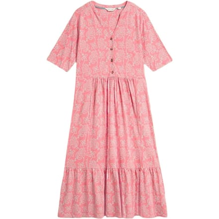 White Stuff Naya Jersey Midi Dress Pink Multi Größe: 10 | Midikleider Outlet | Damen | Rosa