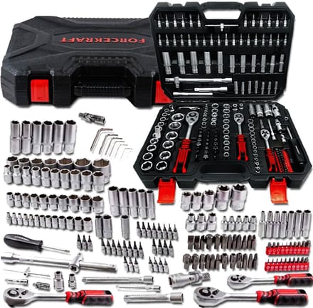Uitgebreide Gereedschapskist 172 Delen Cr-V met Torx & Inbus Bits