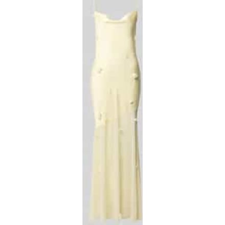 maxi-jurk met bloemengarnering