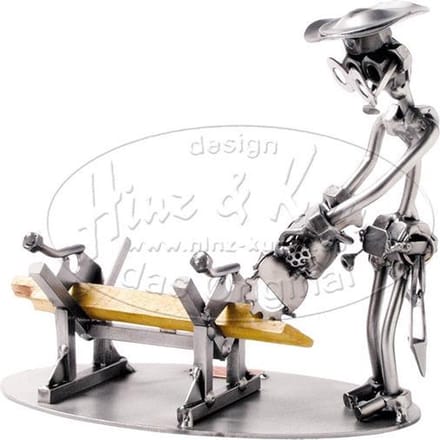 Hinz & Kunst smeedwerkfiguur beroep "Timmerman"