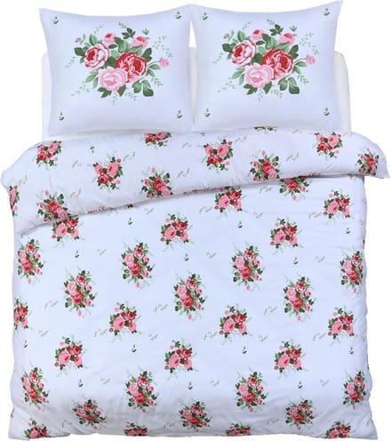 Husch Dekbedovertrek Victoria - 200x200/220 - Rozen Bouquet