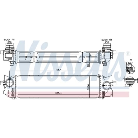 Intercooler NISSENS 961265