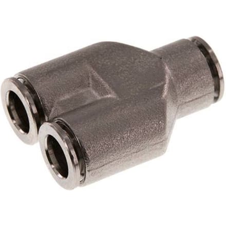 8mm Y-koppeling Messing Insteekfitting FKM