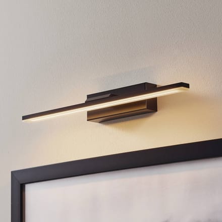 MCJ LED wandlamp Miroir 40 cm zwart 3000K