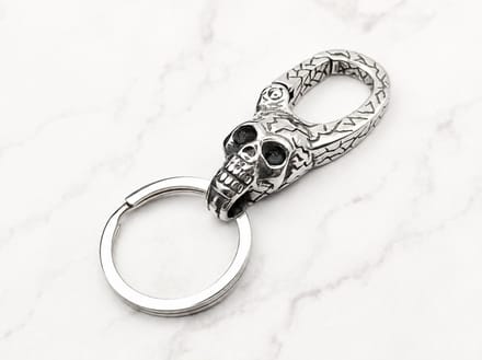 Mei's - Muse Vivid Skull - sleutelhanger - RVS zilver - One size