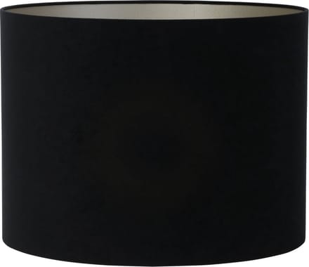 Light & Living Cilinder lampenkap Velours - Zwart - Ø50x38cm - Modern