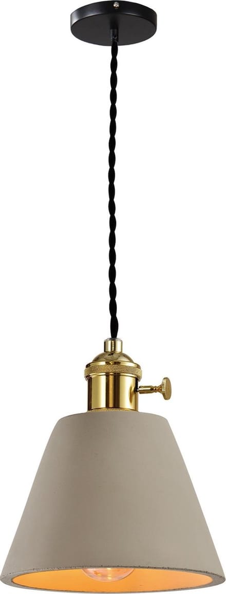 QUVIO Industriële hanglamp - Beton - D 12 cm