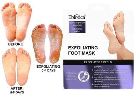L'Biotica - Eelt masker - Voetverzorging – Eelt sokken – Huidverzorging  - 1 Paar