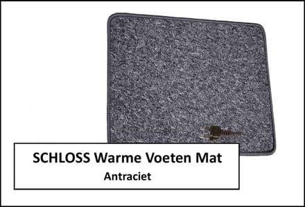 Durensa® - infrarood werkplekverwarming - Basic - bureauverwarming - warme voetenmat - zwart / antraciet