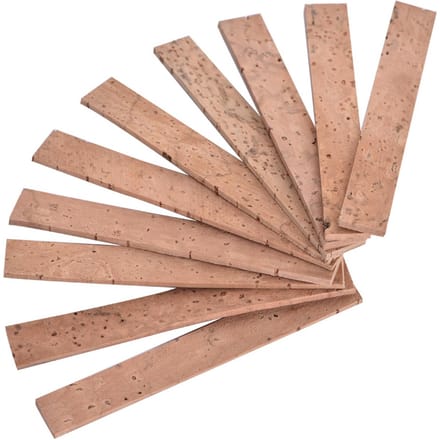 Ensemble de 10 pièces Feuille de liège pour joint de bocal de clarinette Accessoires de réparation d'instrument blanc