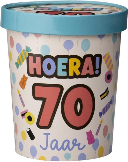 Candy bucket - 70 jaar