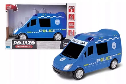 Artyk Politiebus Speelgoed met Licht en Geluid, Blauw
