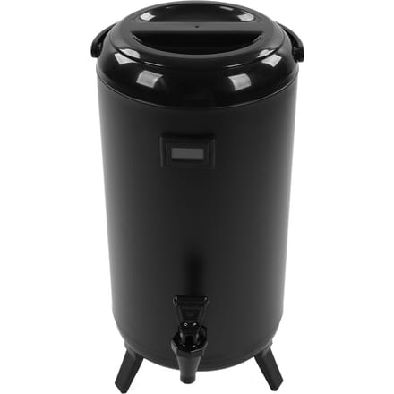 Geïsoleerde Koffiedispenser RVS 12 L Warmdrankdispenser met Temperatuurmeter wit