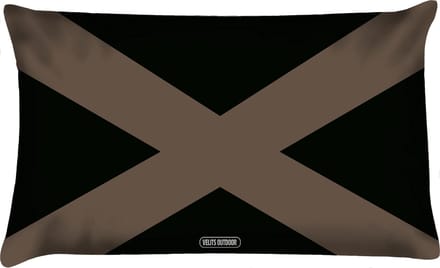 Sierkussen - Buitenkussen Mud Race Waterafstotend Bootkussen Cross - Zwart En Bruin - 60 Cm X 40 Cm