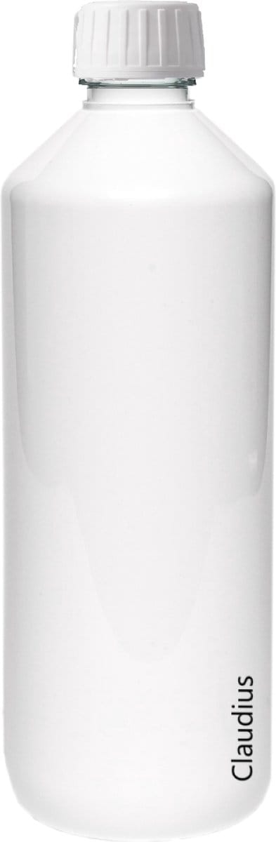 Lege Plastic Fles 500 ml PET - Wit - met witte verzegeldop - set van 10 stuks - navulbaar - leeg