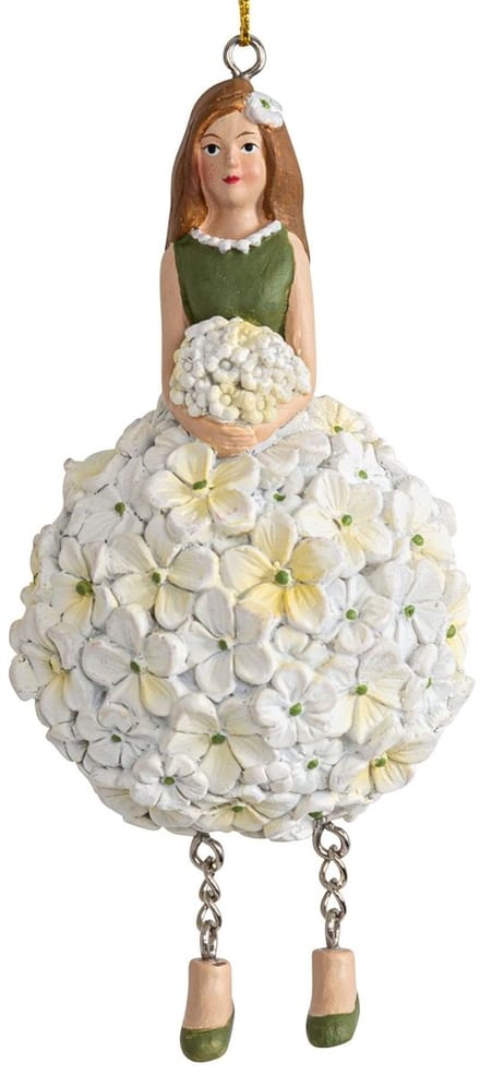 Hortensiameisje wit 6x6x11cm