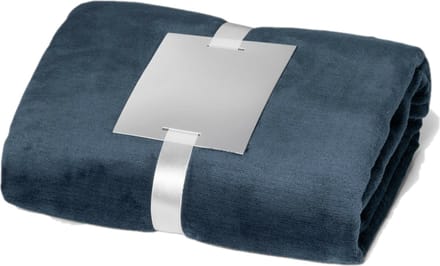 Stricker Fleece deken - plaid - blauw - polyester - 120 x 150 cm